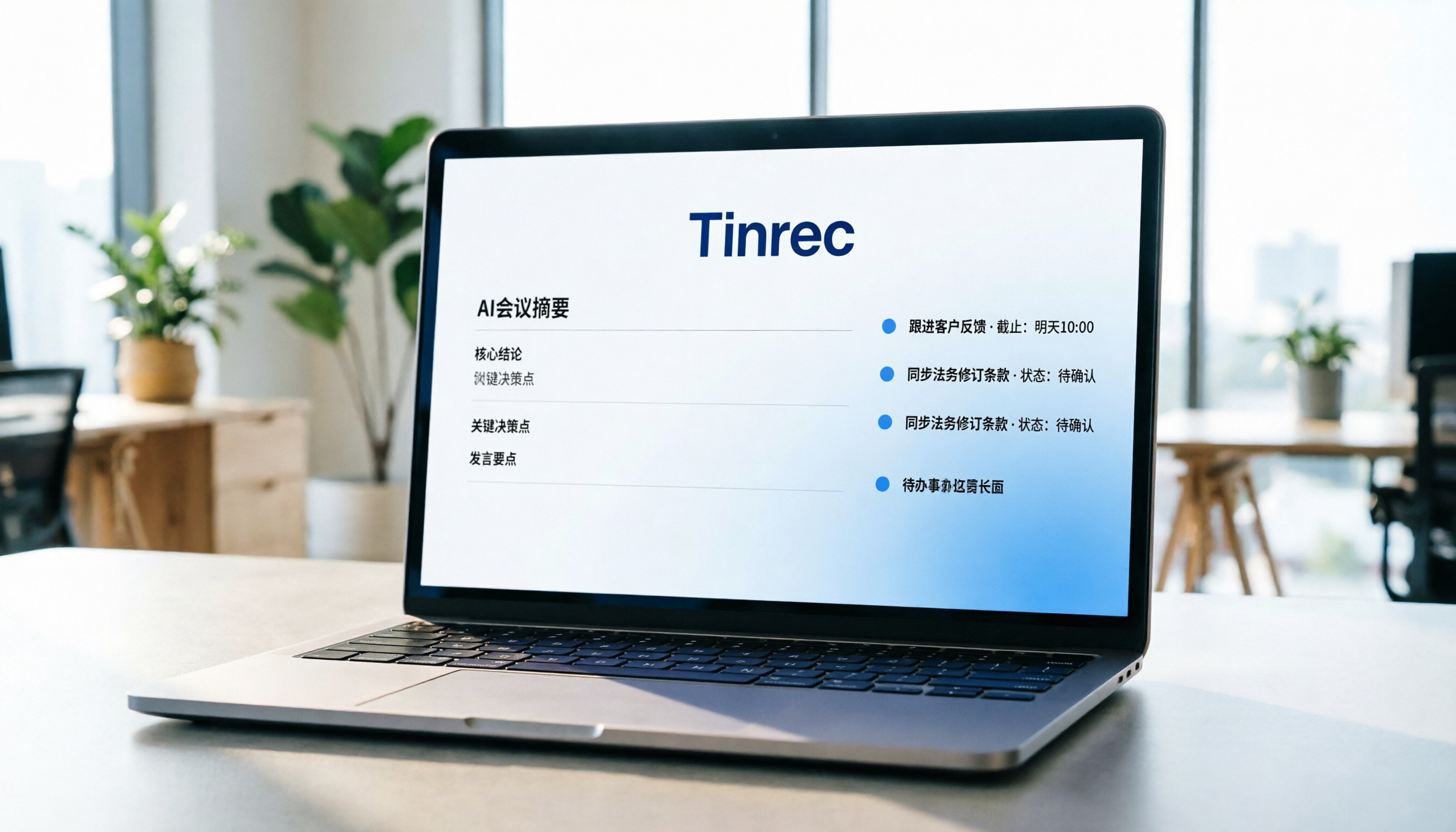 Tinrec 網上會議記錄教學：4步完成AI摘要與行動項生成