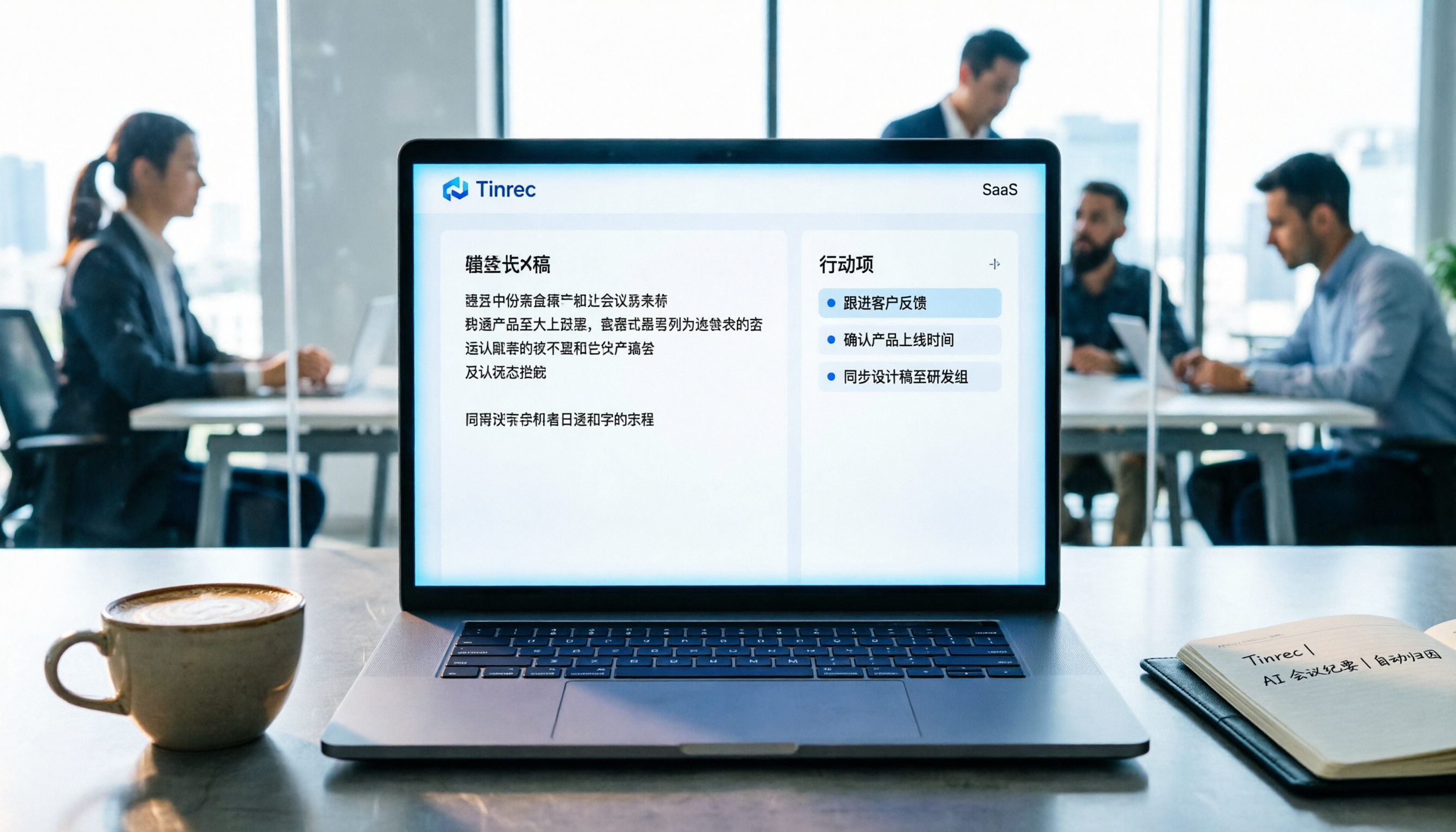 Tinrec線上會議軟體教學：5步完成AI逐字稿與行動項實操