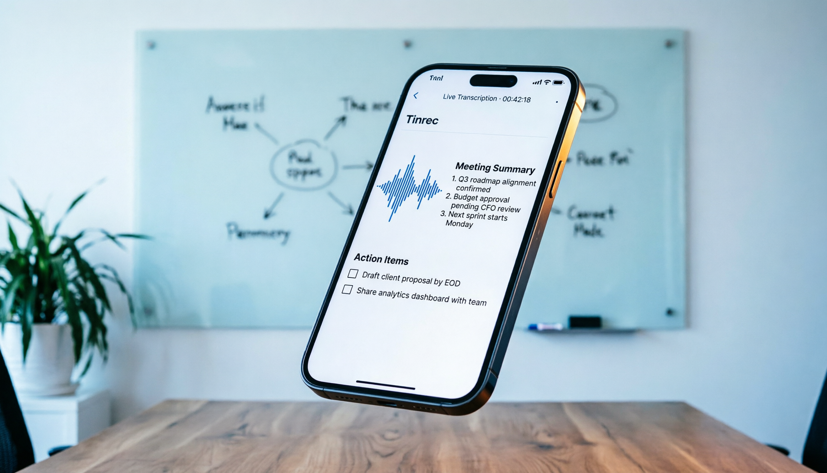 2026 錄音轉換成文件攻略：5款AI工具實測，Tinrec即時轉寫與AI摘要效率翻倍