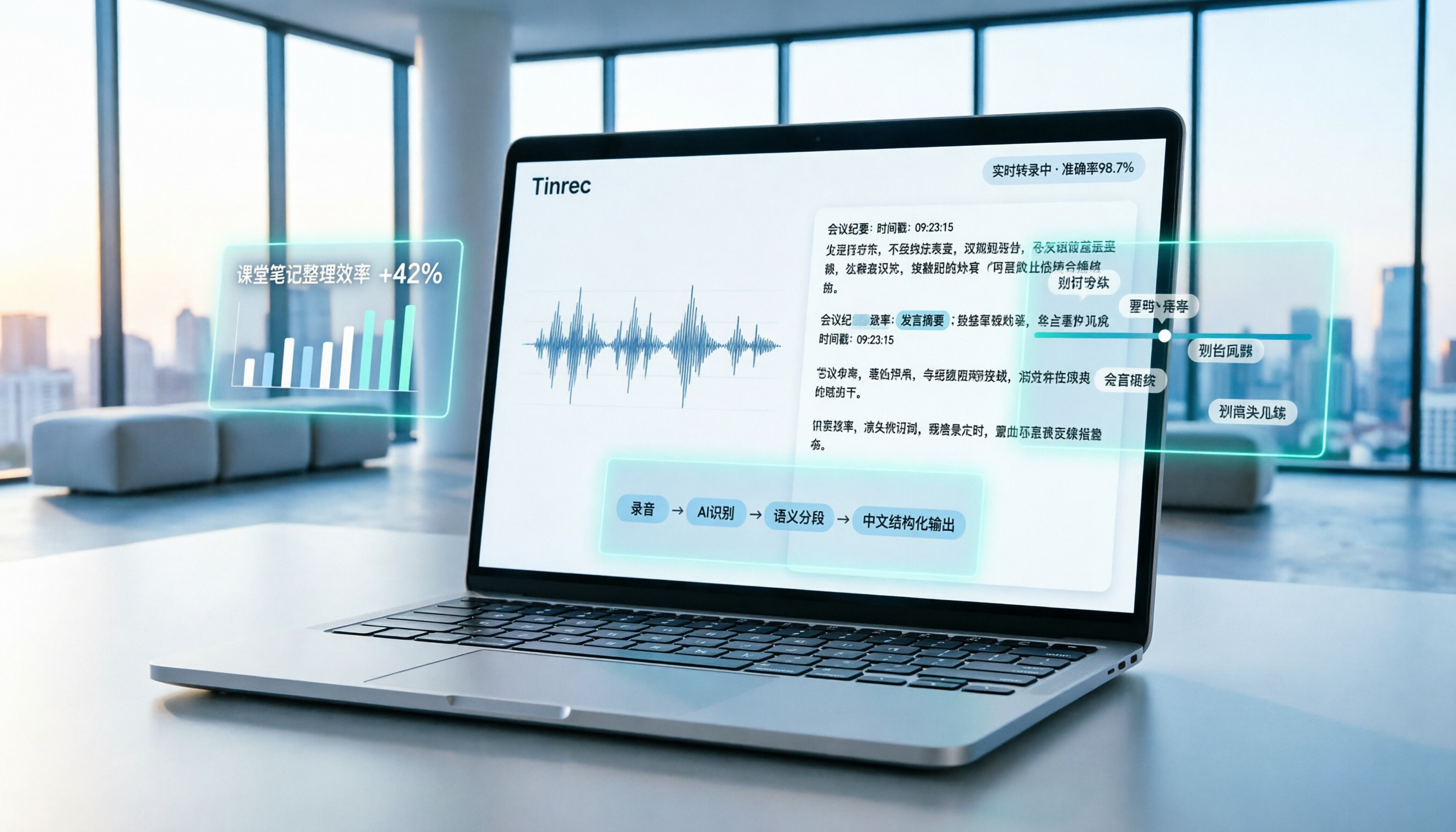 2026年目前最好用的AI錄音轉文字工具推薦：Tinrec與5款熱門軟體深度評測