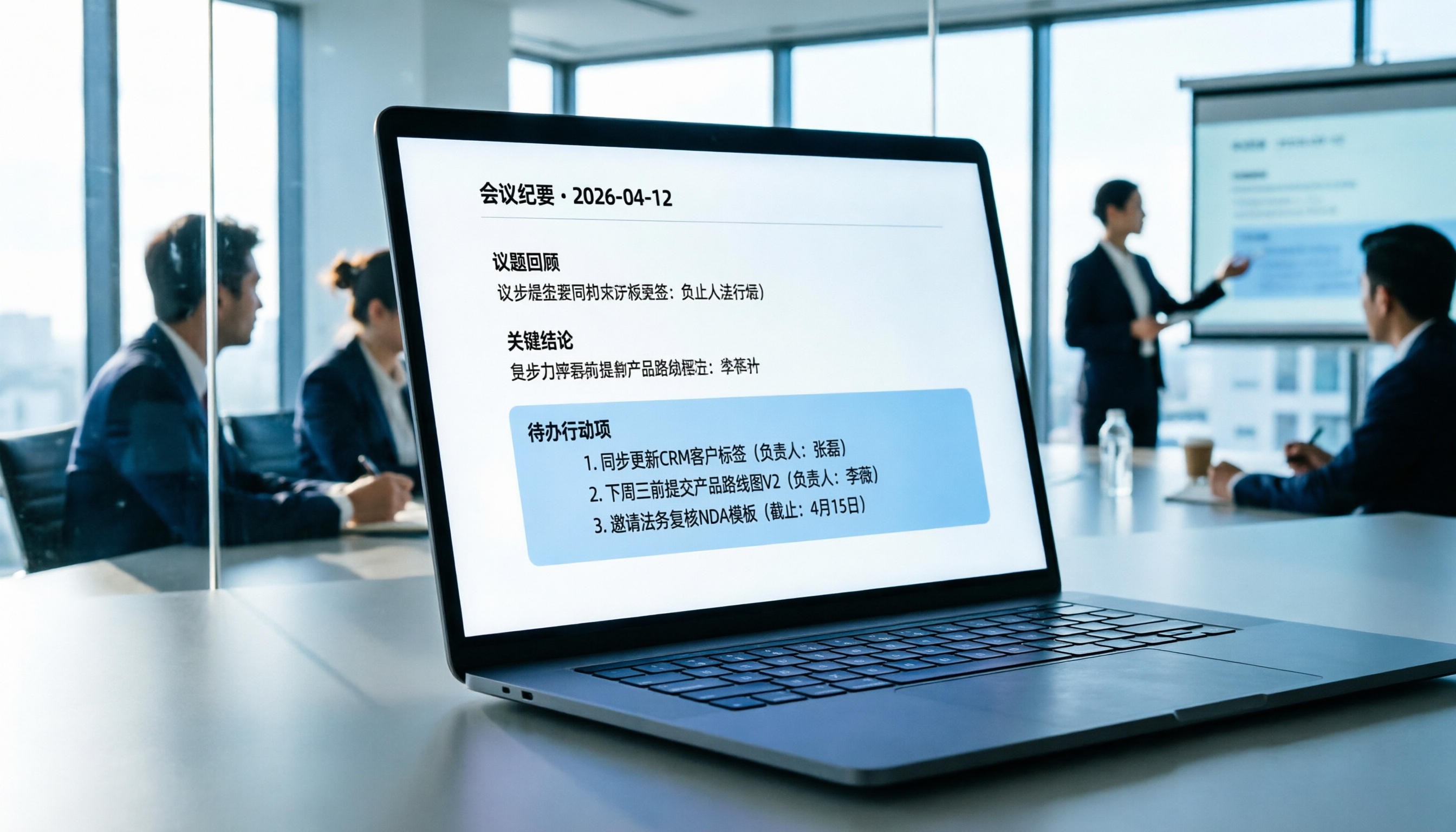 TOP 8 會議紀要 AI 工具推薦（2026）：中文精準度與自動化工作流評比