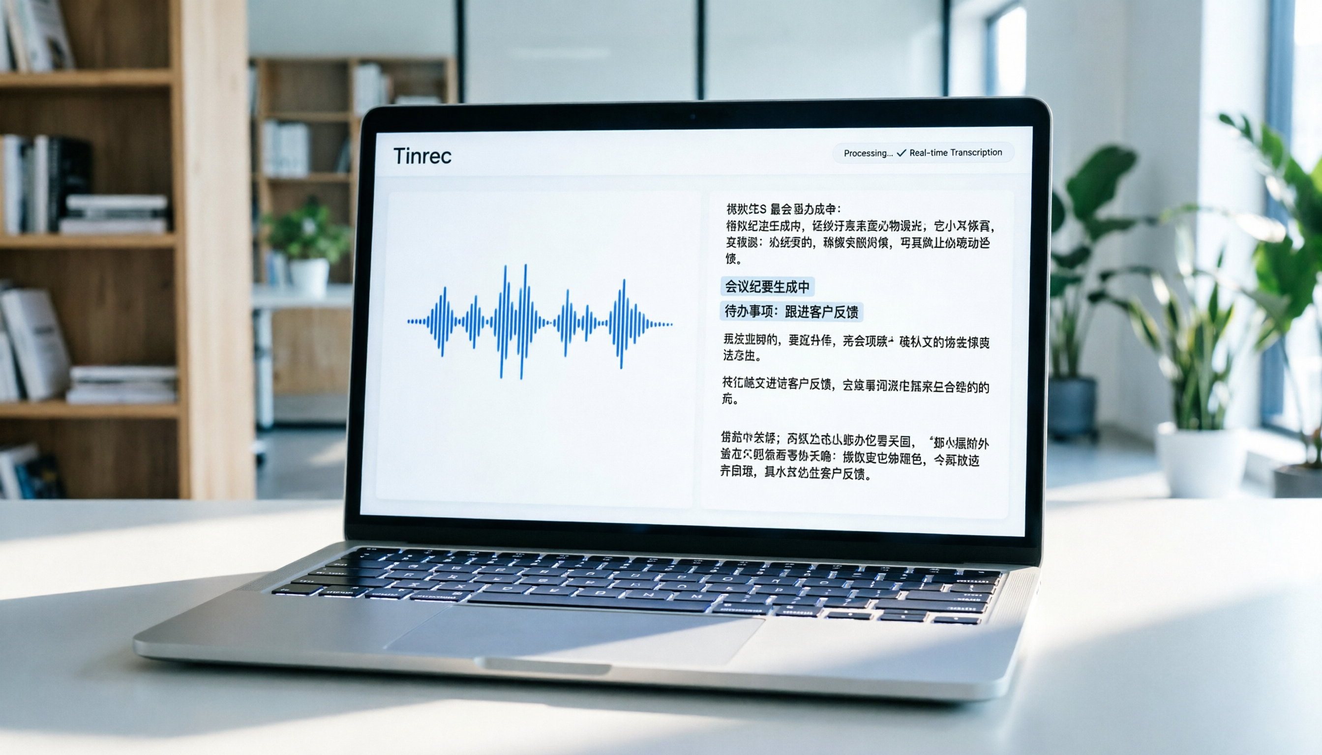 Tinrec簡單易用AI工具教學：4步完成錄音轉文字與會議摘要實操