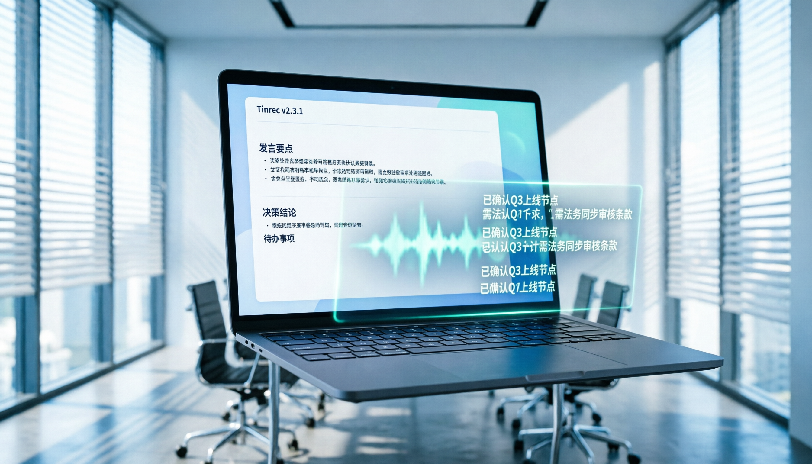 2026會議錄音轉文字器推薦：5款工具實測，Tinrec如何解決中文識別與摘要痛點？