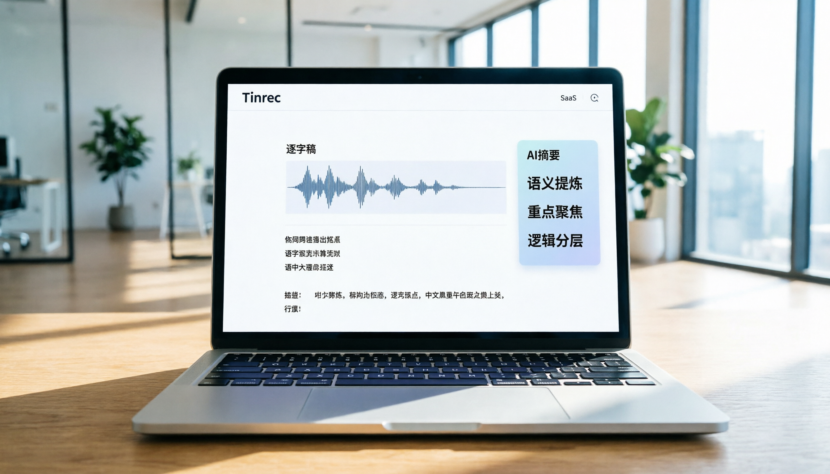 Tinrec語音轉文字教程：5步完成會議逐字稿與AI摘要實操