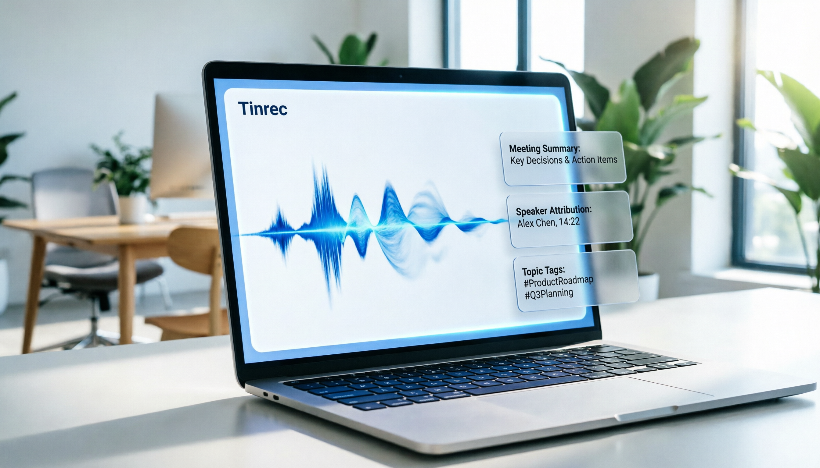 Tinrec 免費擷取音訊軟體教學：4步完成語音轉文字與AI摘要
