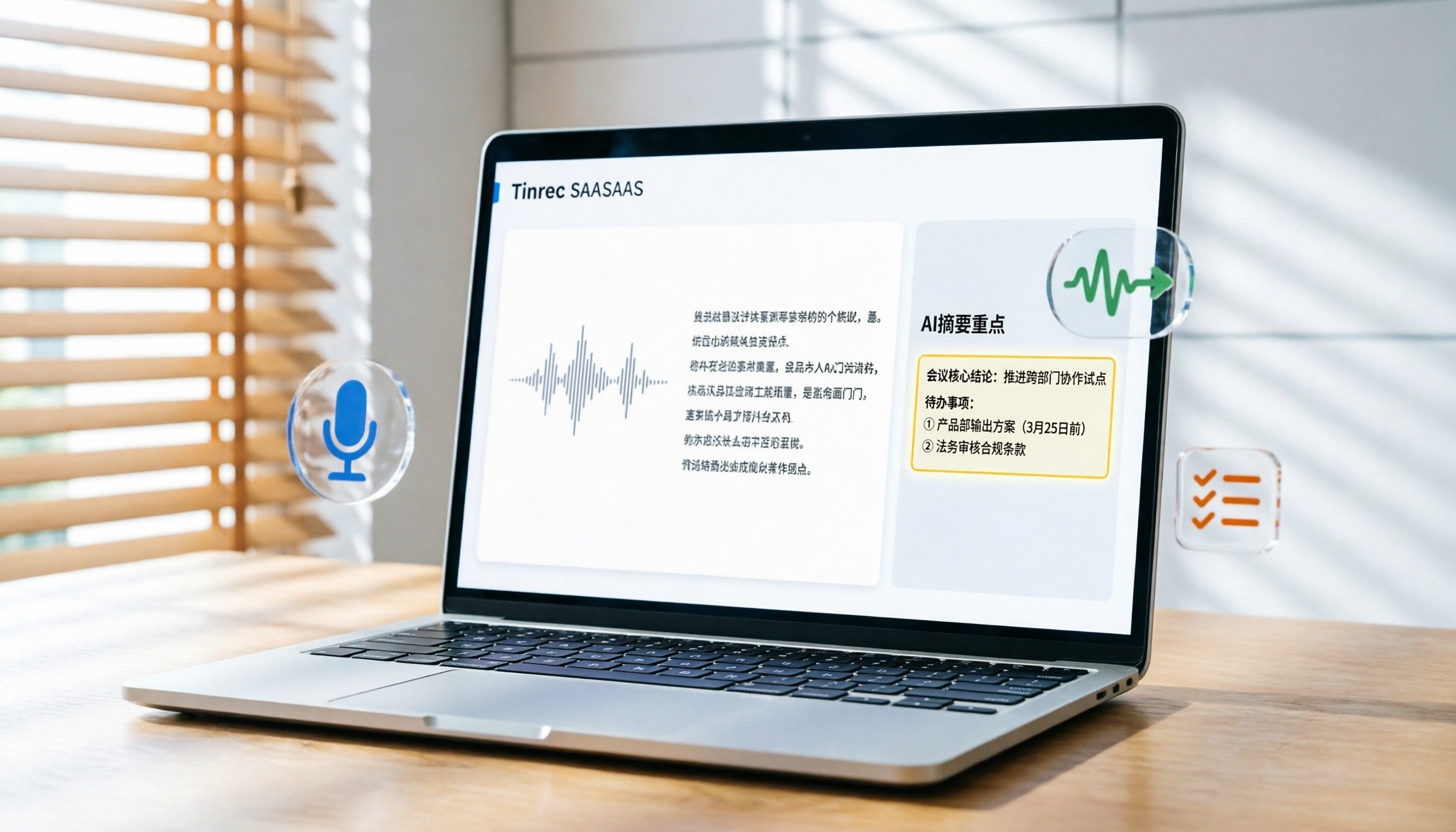 Tinrec 聲音轉文字 App 教學：4 步完成會議逐字稿與 AI 摘要實戰