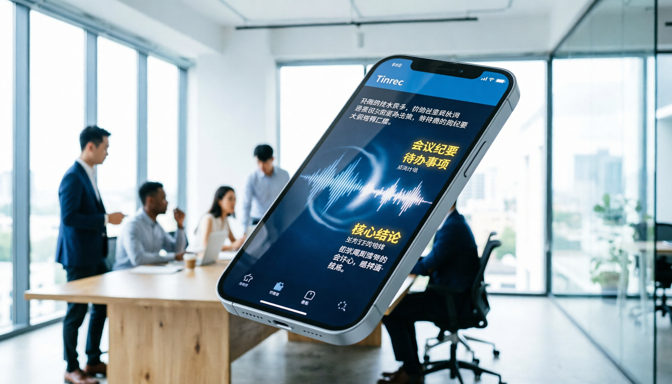 Tinrec開會錄音轉文字App教學：5步生成逐字稿與AI摘要實操