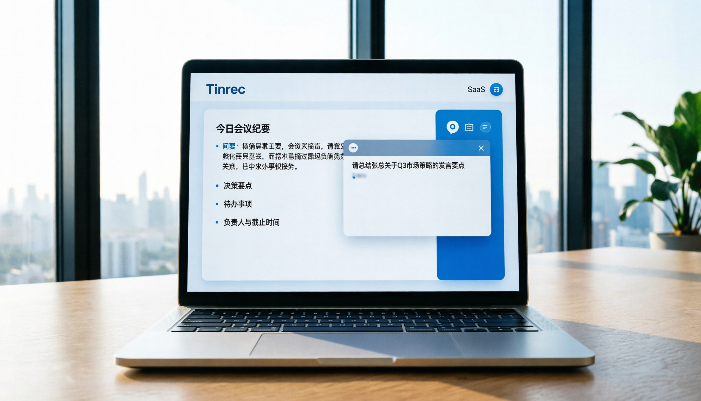 Tinrec強大AI工具實戰教學:4步完成會議摘要與AI查詢
