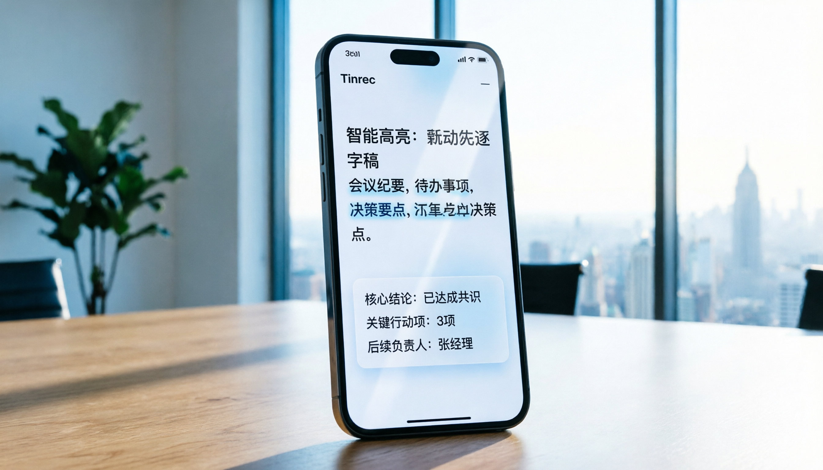 Tinrec AI記錄會議紀錄的App教學：5步完成逐字稿與摘要生成