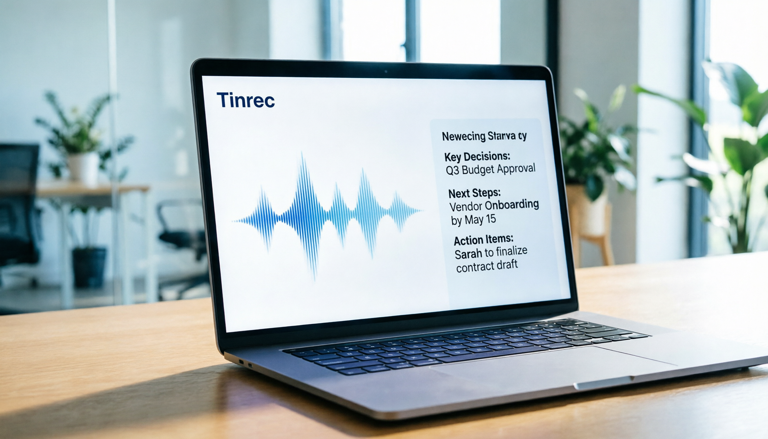 Tinrec 語音生成轉文字教學：4步完成會議紀要與AI摘要