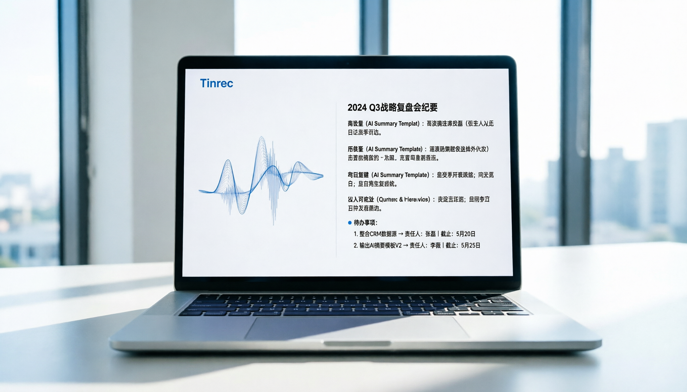 2026年會議總結工具推薦：5款AI錄音轉文字評測，解決中文識別與行動項提取痛點（含Tinrec實戰）