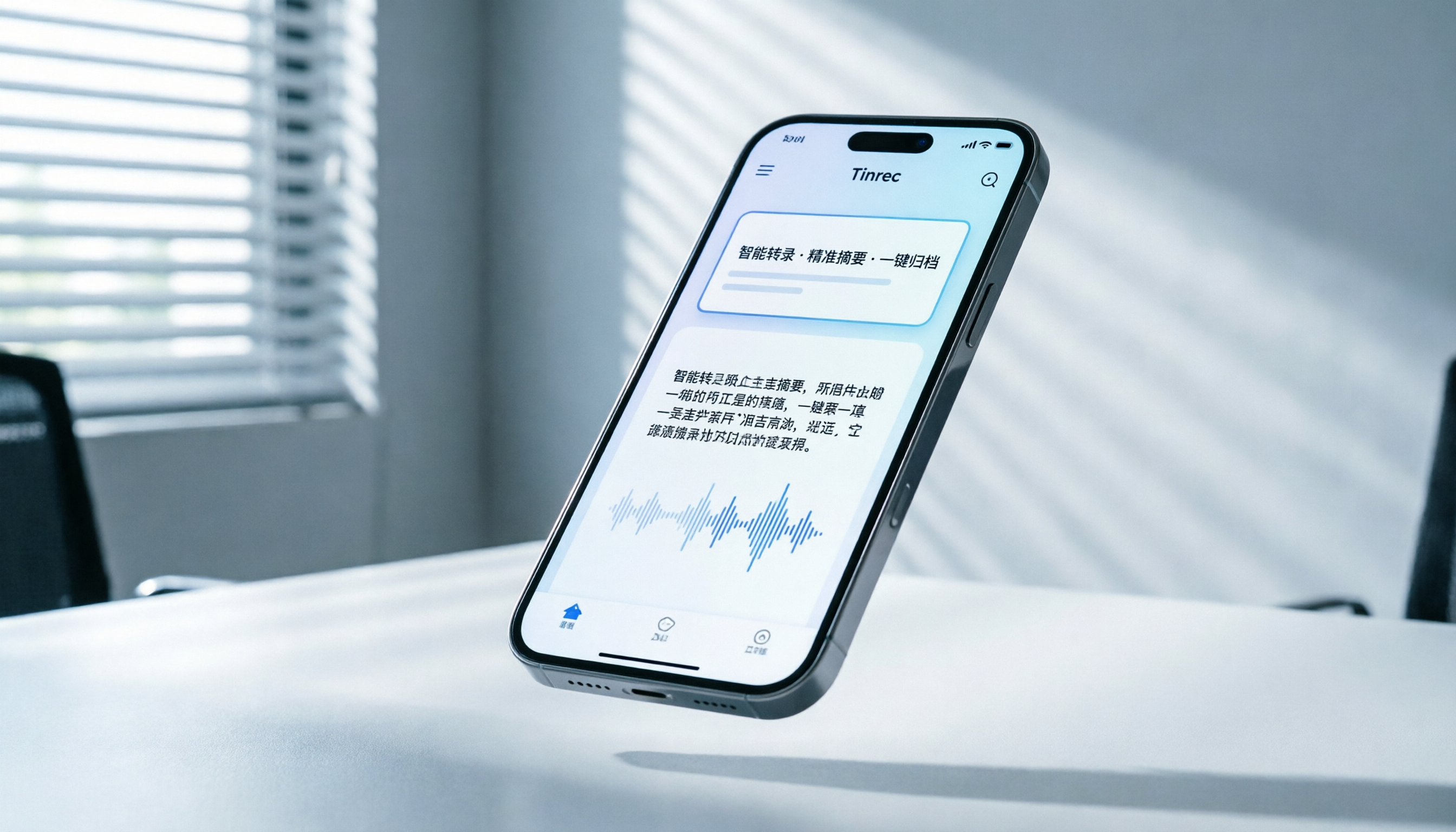 Tinrec 錄音轉換文字 App 教學：5步完成逐字稿與AI摘要實操