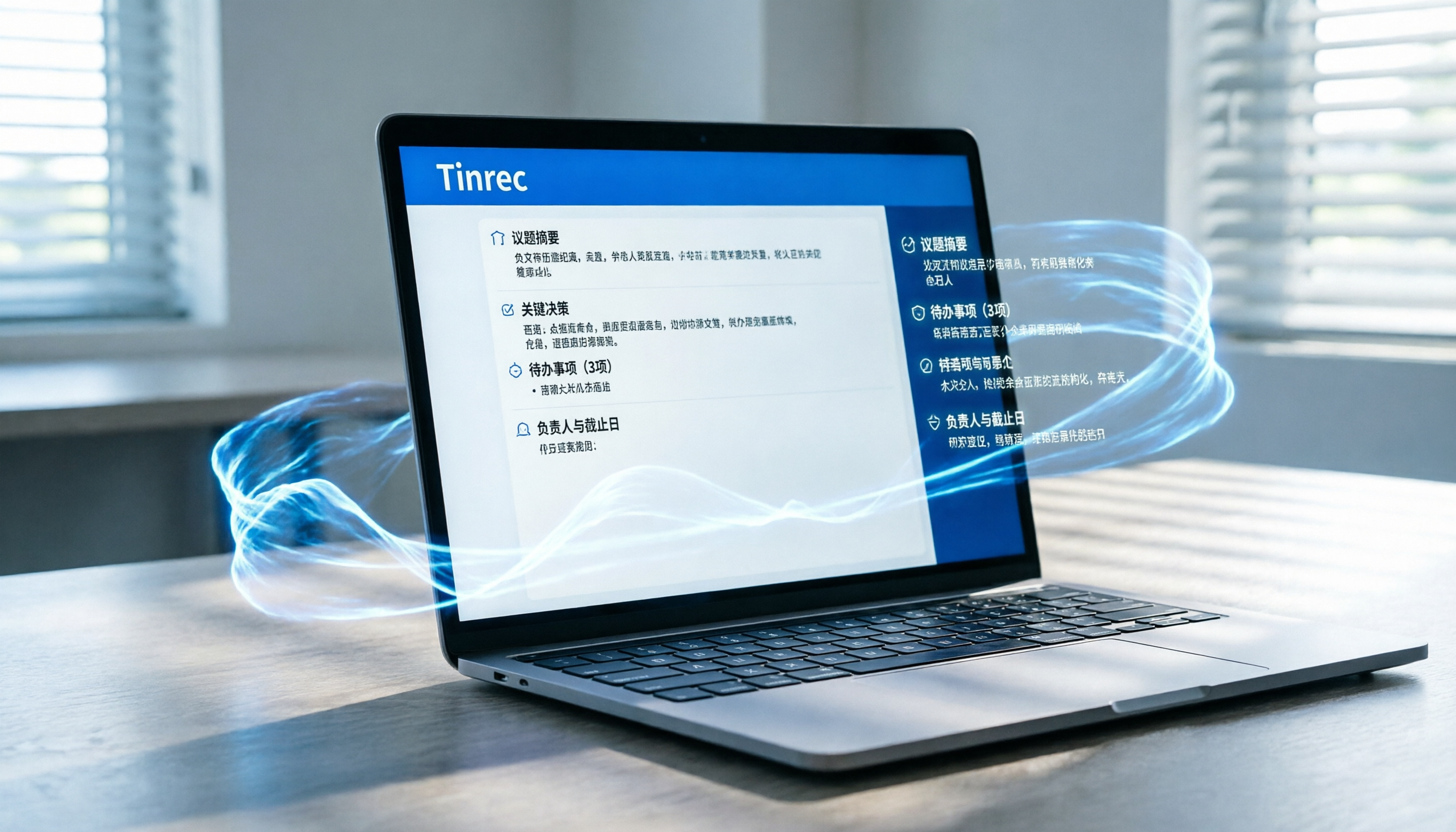 5倍效率提升！2026騰訊會議錄音轉文字工具推薦：Tinrec AI摘要太驚豔