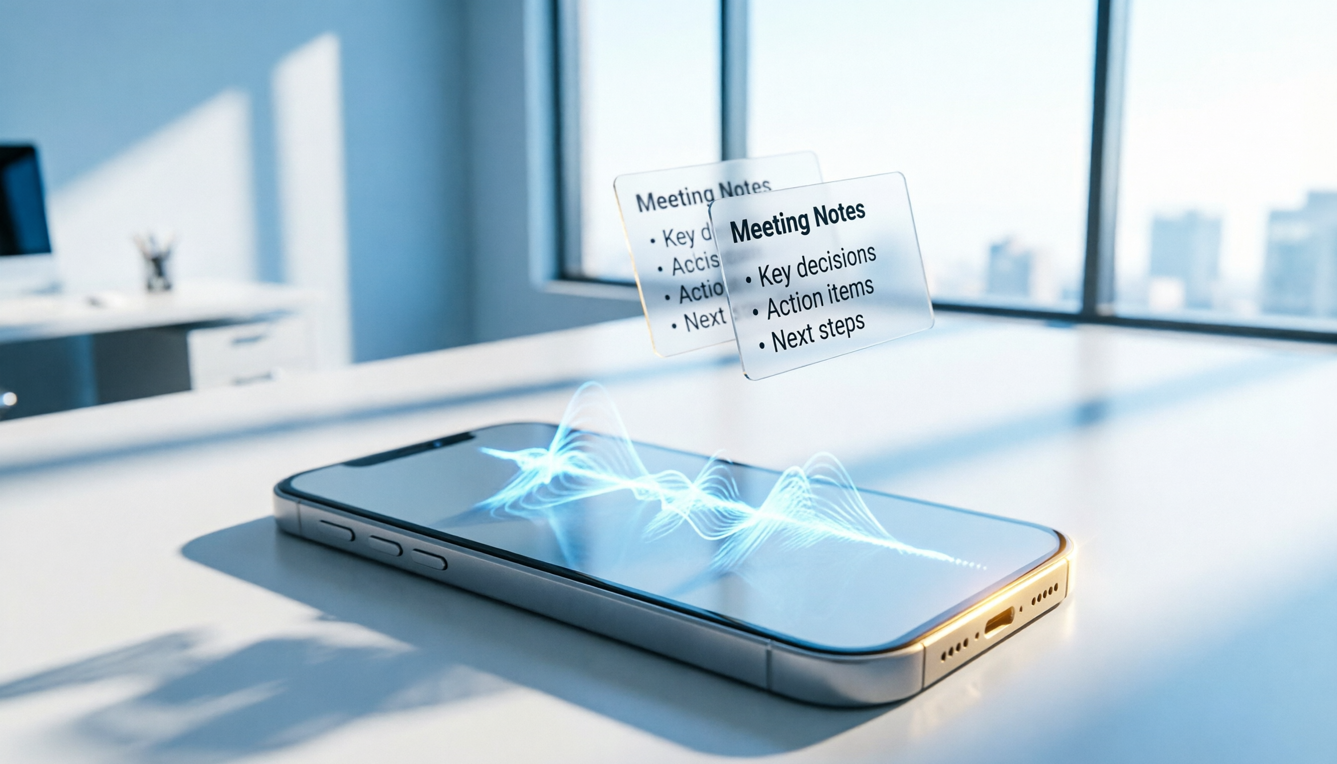 iPhone 會議錄音轉文字怎麼做?2026 精選 4 款工具實測與 AI 工作流指南
