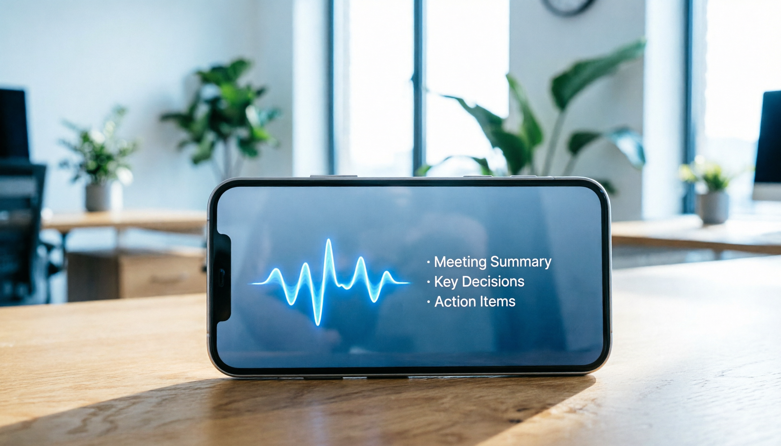 iPhone 錄音轉會議記錄教學:5步完成 AI 逐字稿與行動項生成