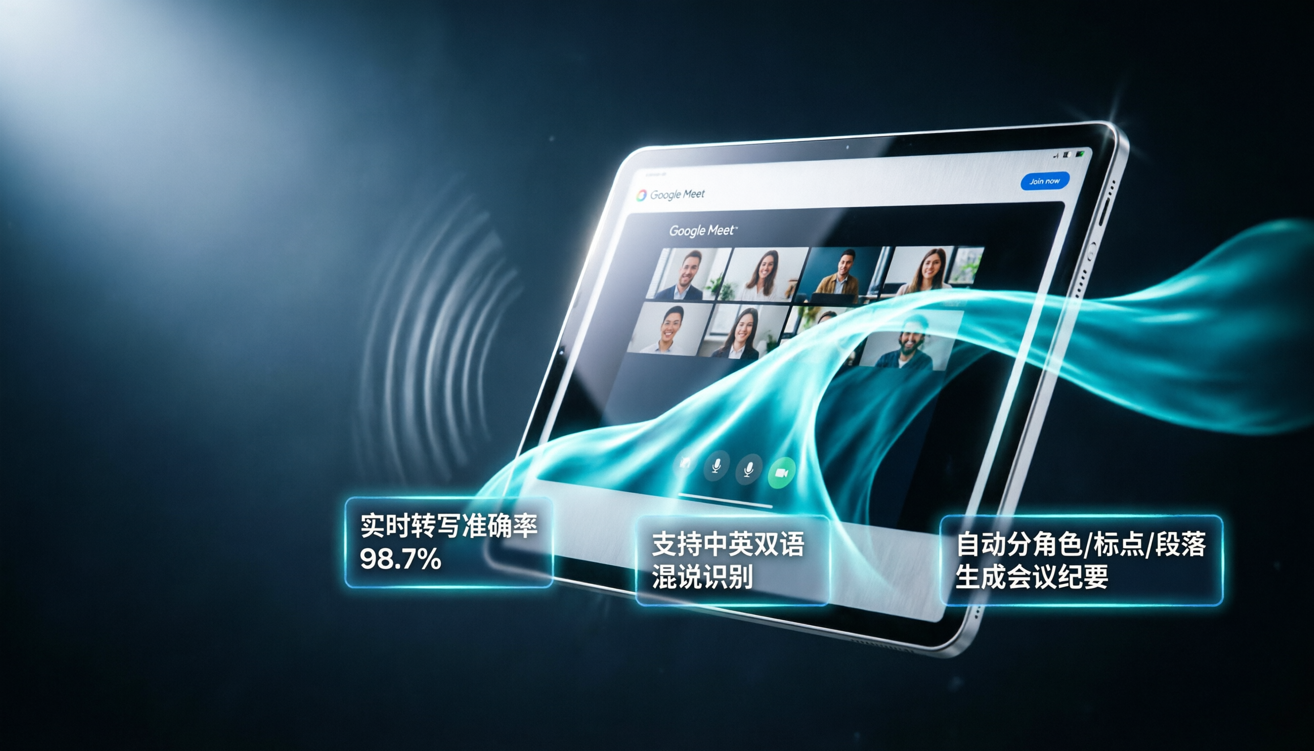 Google Meet iPad 錄影轉文字全攻略:2026 高效會議紀錄工具評比與實戰教學