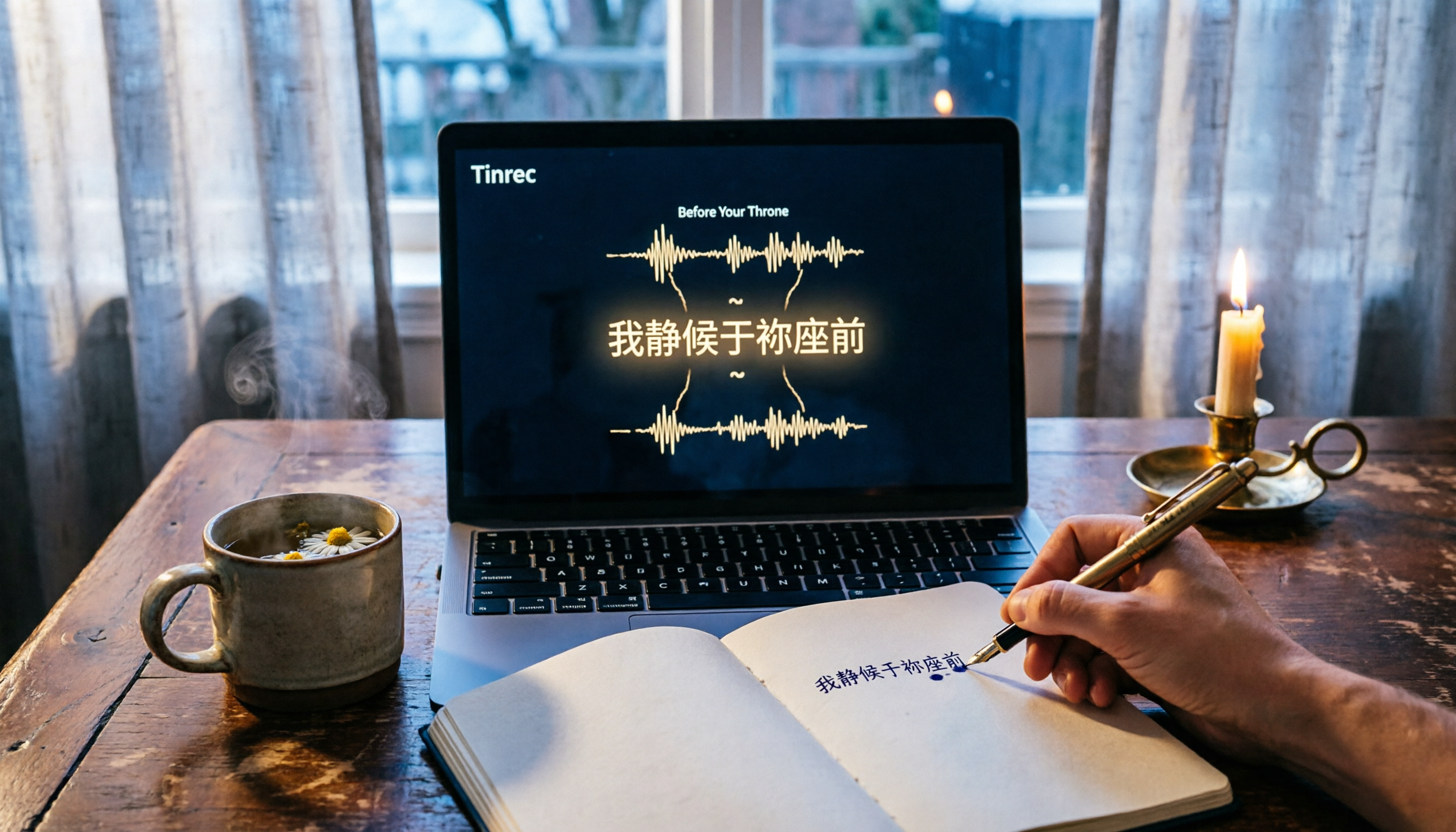 如何將《Mattie Nottage - Before Your Throne》錄音轉文字並生成靈修筆記?AI 工具實操教學
