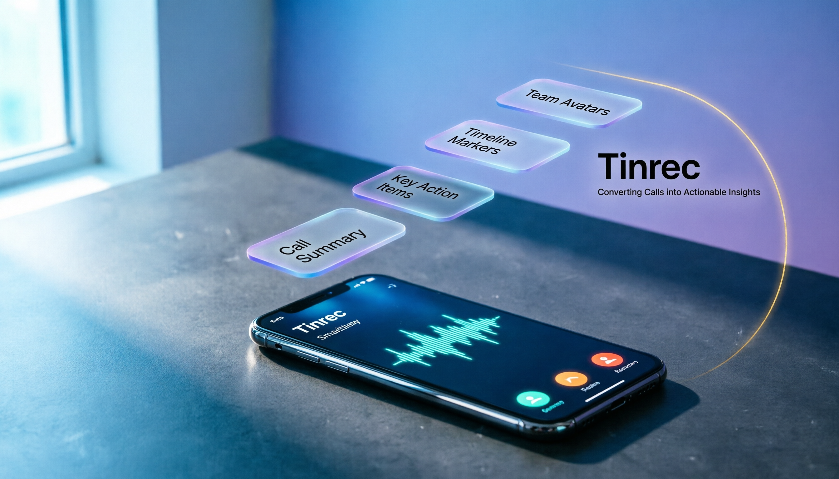 2026年Tinrec vs iPhone电话录音:4维度PK,谁能把通话变成可执行数据?
