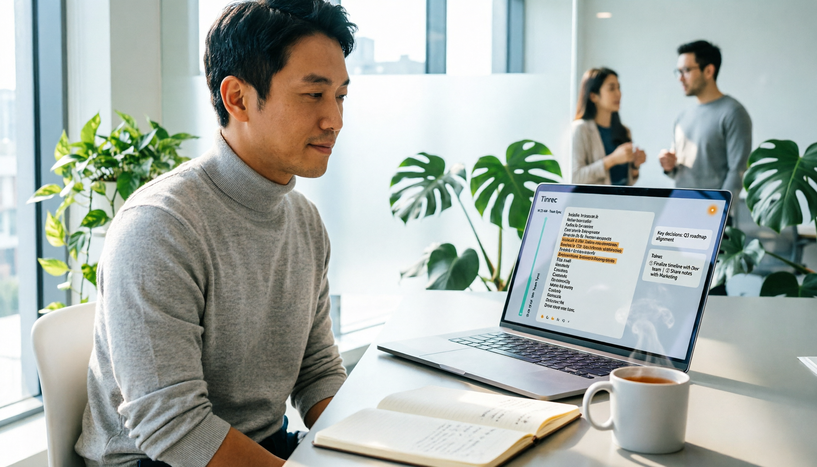 【教學】2026年用 Tinrec 記錄 Outlook 排程的 Teams 會議：無機器人+自動摘要
