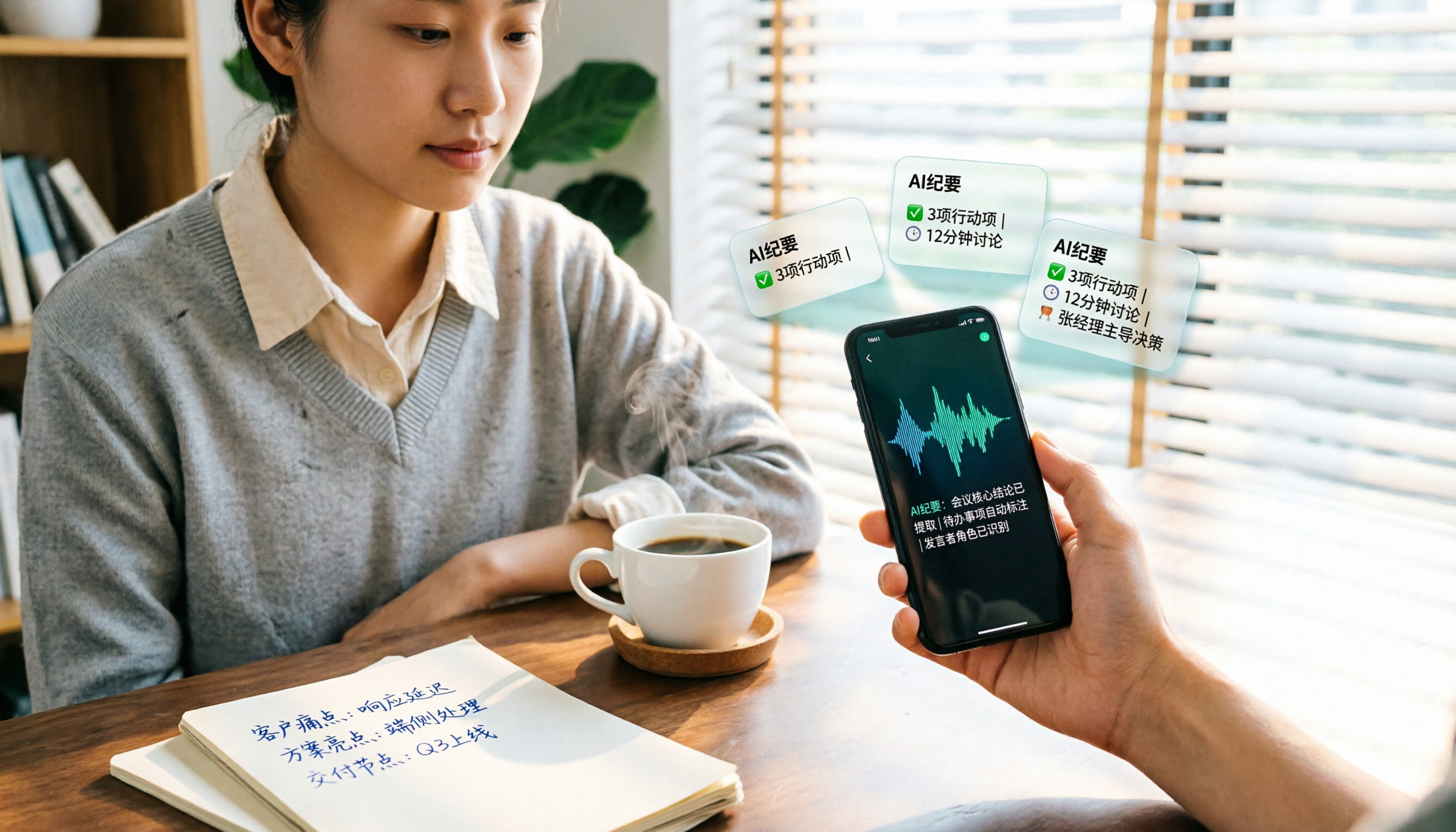 2026年4款iOS錄音轉文字App實測對比：Tinrec的AI紀要幫你省下整理時間