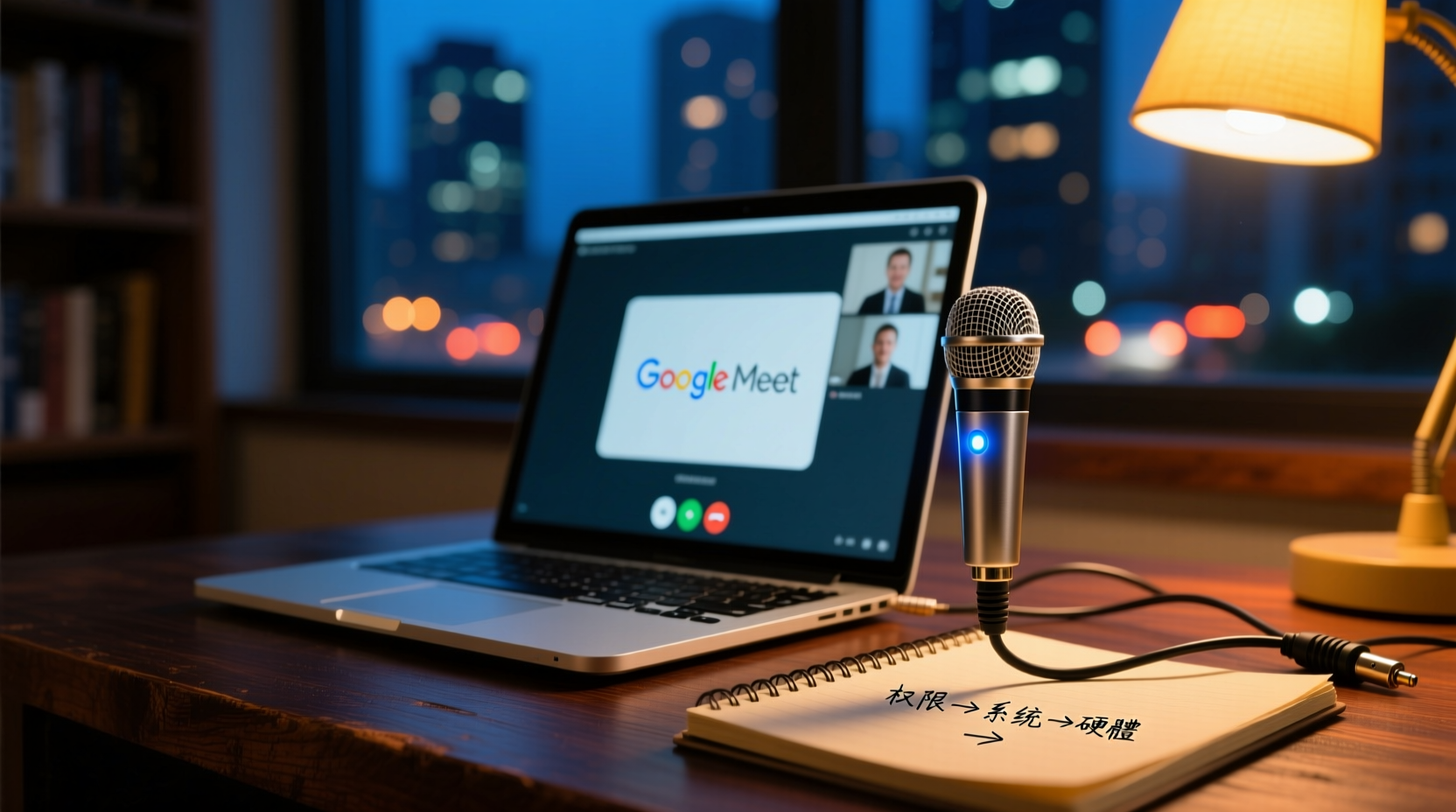 Google Meet 麥克風沒聲音?從權限到硬體的系統排查指南