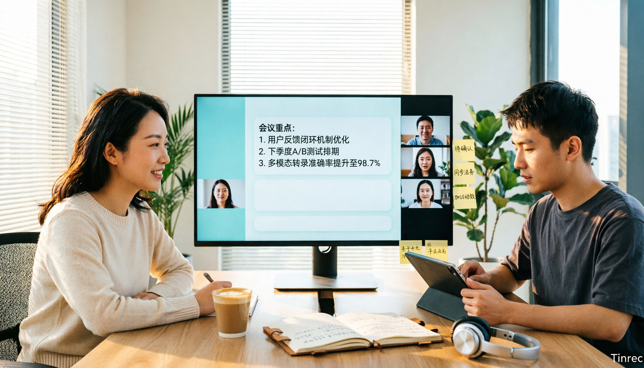2026年Tinrec vs Notta:5維度PK,會議逐字稿AI中文場景誰更順手?
