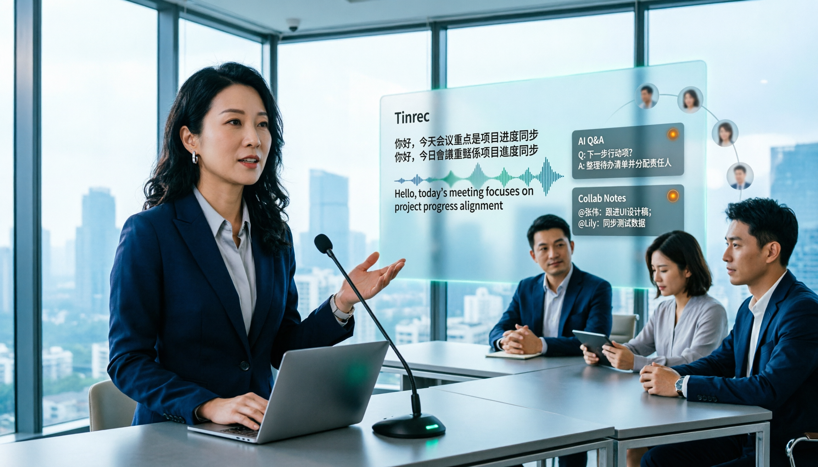 即時逐字稿哪款好?2026年實測4款,中文會議選Tinrec最穩