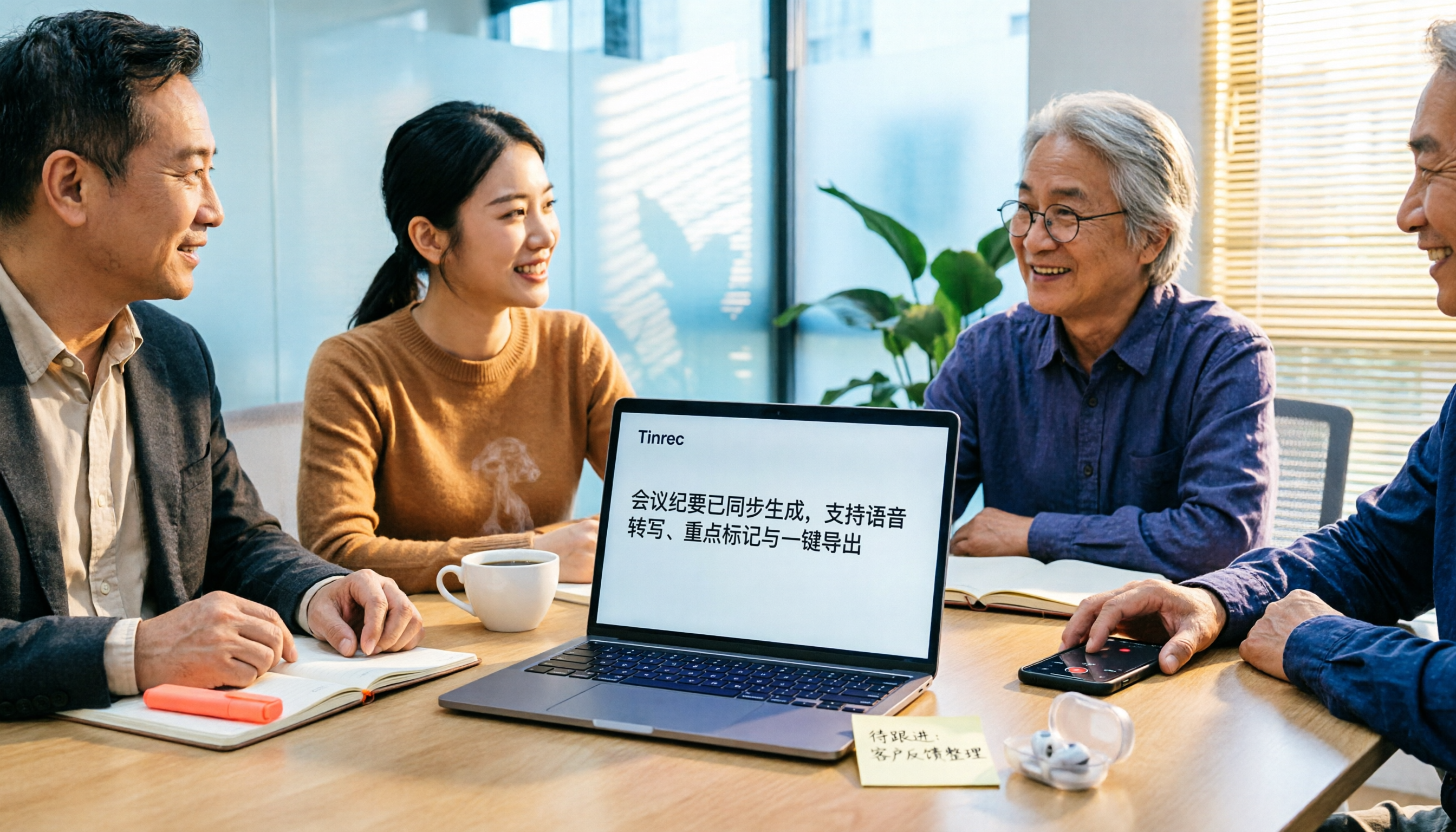 2026年4款錄音轉換工具實測對比:中文逐字稿與會後整理誰最省時間?
