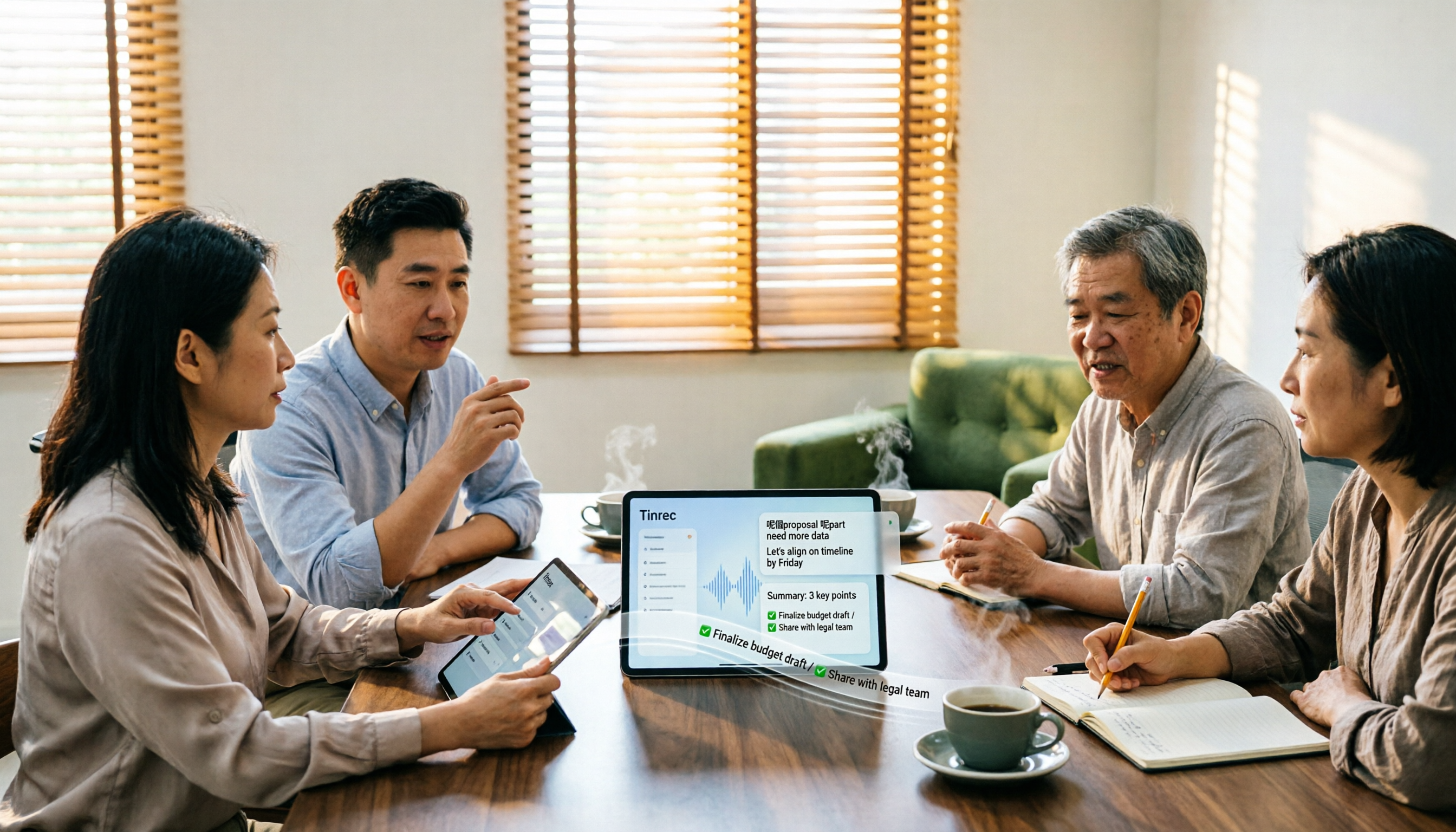 2026年4款粵語錄音轉文字工具對比:免費額度、中文辨識與會後整理怎麼挑?