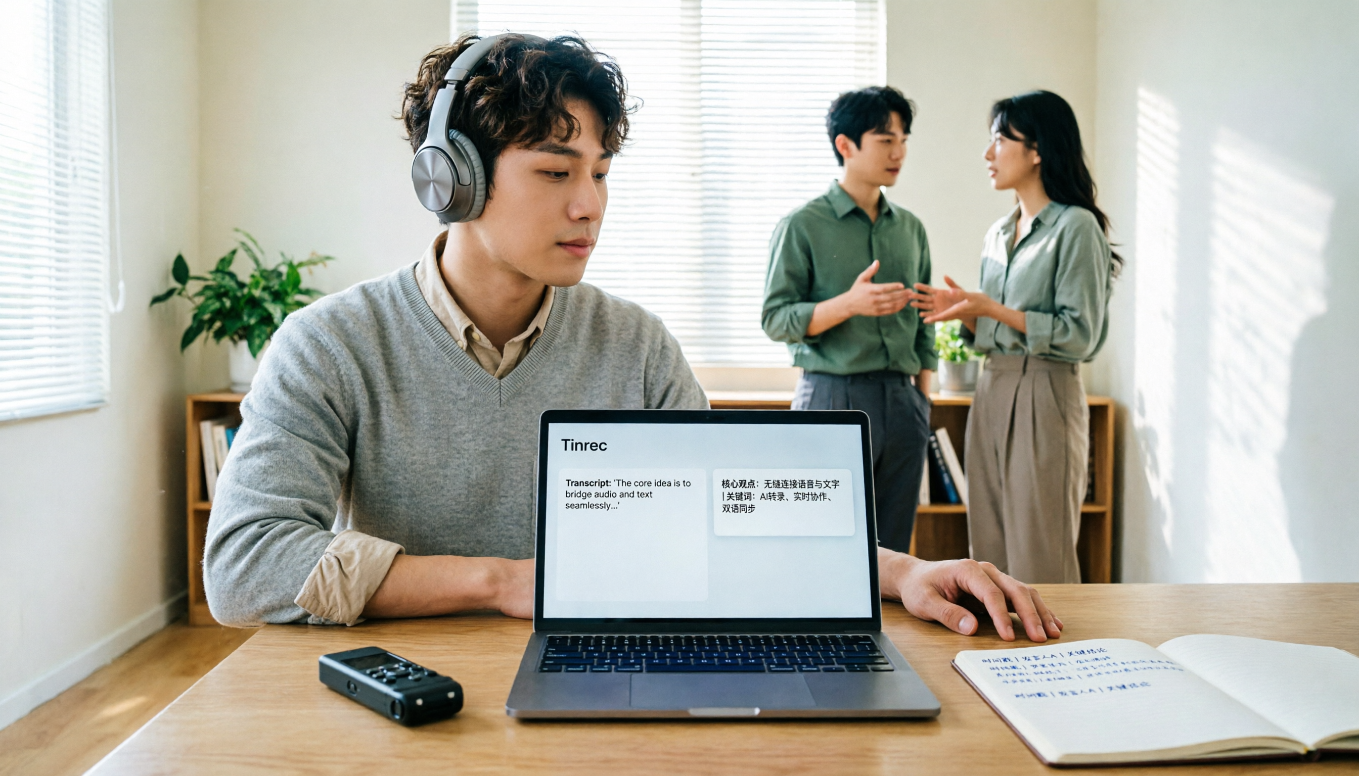 2026年錄音怎麼翻成中文？5步驟逐字稿翻譯教學（Notta、Tinrec 對比）