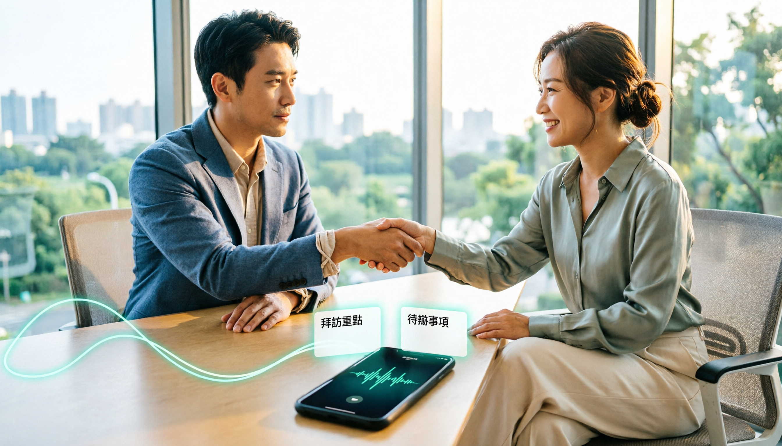 客戶拜訪記錄表 App 哪款好?2026 年實測 2 款,拜訪完自動出紀要這款最省事